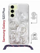 Чехол-накладка Samsung Galaxy S23 Plus (638526) Kruche PRINT White roses