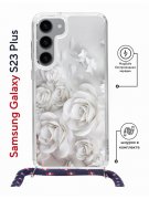 Чехол-накладка Samsung Galaxy S23 Plus (638526) Kruche PRINT White roses
