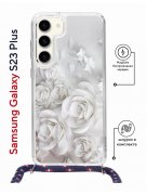 Чехол-накладка Samsung Galaxy S23 Plus (638526) Kruche PRINT White roses