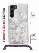 Чехол-накладка Samsung Galaxy S23 Plus (638526) Kruche PRINT White roses