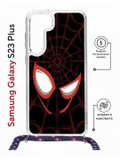 Чехол-накладка Samsung Galaxy S23 Plus (638526) Kruche PRINT Человек-Паук черныи?