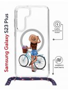 Чехол-накладка Samsung Galaxy S23 Plus (638526) Kruche PRINT Велосипедная прогулка