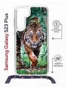 Чехол-накладка Samsung Galaxy S23 Plus (638526) Kruche PRINT Крадущийся тигр