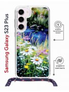 Чехол-накладка Samsung Galaxy S23 Plus (638526) Kruche PRINT Ромашки у ручья