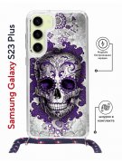Чехол-накладка Samsung Galaxy S23 Plus (638526) Kruche PRINT Sugar Skull