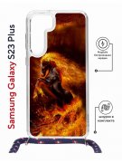 Чехол-накладка Samsung Galaxy S23 Plus (638526) Kruche PRINT Конь огонь