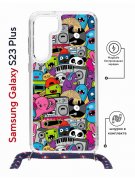 Чехол-накладка Samsung Galaxy S23 Plus (638526) Kruche PRINT Monsters music