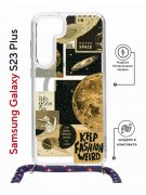 Чехол-накладка Samsung Galaxy S23 Plus (638526) Kruche PRINT Стикеры Космос