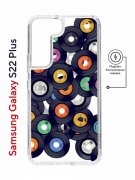 Чехол-накладка Samsung Galaxy S22 Plus (638519) Kruche PRINT Виниловые пластинки