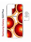 Чехол-накладка Samsung Galaxy S22 Plus (638519) Kruche PRINT Orange