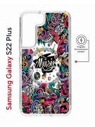 Чехол-накладка Samsung Galaxy S22 Plus (638519) Kruche PRINT Music