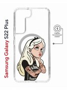 Чехол-накладка Samsung Galaxy S22 Plus (638519) Kruche PRINT Tattoo Girl