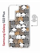 Чехол-накладка Samsung Galaxy S22 Plus (638519) Kruche PRINT Медвежата