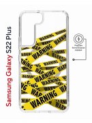 Чехол-накладка Samsung Galaxy S22 Plus (638519) Kruche PRINT Warning