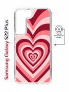 Чехол-накладка Samsung Galaxy S22 Plus (638519) Kruche PRINT Сердце