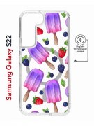 Чехол-накладка Samsung Galaxy S22 (638522) Kruche PRINT Ice Cream