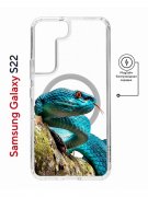 Чехол-накладка Samsung Galaxy S22 (638522) Kruche PRINT Змея