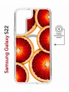 Чехол-накладка Samsung Galaxy S22 (638522) Kruche PRINT Orange