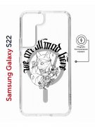 Чехол-накладка Samsung Galaxy S22 (638522) Kruche PRINT J-Cat