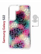 Чехол-накладка Samsung Galaxy S22 (638522) Kruche PRINT Цветные листья