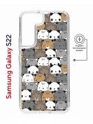 Чехол-накладка Samsung Galaxy S22 (638522) Kruche PRINT Медвежата