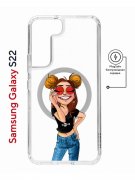 Чехол-накладка Samsung Galaxy S22 (638522) Kruche PRINT Smiling