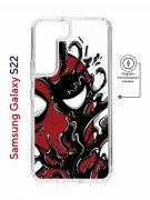 Чехол-накладка Samsung Galaxy S22 (638522) Kruche PRINT Spider-Man-Venom