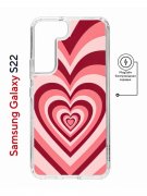 Чехол-накладка Samsung Galaxy S22 (638522) Kruche PRINT Сердце