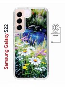 Чехол-накладка Samsung Galaxy S22 (638522) Kruche PRINT Ромашки у ручья