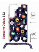 Чехол-накладка Samsung Galaxy S22 (638524) Kruche PRINT Виниловые пластинки