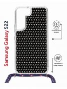 Чехол-накладка Samsung Galaxy S22 (638524) Kruche PRINT Карбон
