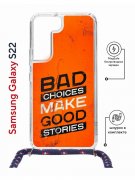 Чехол-накладка Samsung Galaxy S22 (638524) Kruche PRINT Good stories