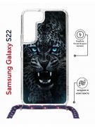 Чехол-накладка Samsung Galaxy S22 (638524) Kruche PRINT Дикий леопард