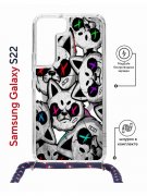 Чехол-накладка Samsung Galaxy S22 (638524) Kruche PRINT Angry Cats