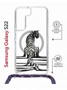 Чехол-накладка Samsung Galaxy S22 (638524) Kruche PRINT Tiger