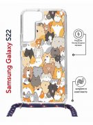 Чехол-накладка Samsung Galaxy S22 (638524) Kruche PRINT Котики