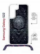 Чехол-накладка Samsung Galaxy S22 (638524) Kruche PRINT Череп техно