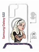 Чехол-накладка Samsung Galaxy S22 (638524) Kruche PRINT Tattoo Girl