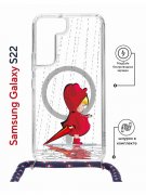 Чехол-накладка Samsung Galaxy S22 (638524) Kruche PRINT Девочка с зонтом