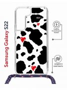 Чехол-накладка Samsung Galaxy S22 (638524) Kruche PRINT Корова