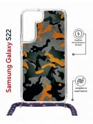 Чехол-накладка Samsung Galaxy S22 (638524) Kruche PRINT Камуфляж