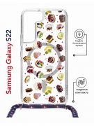 Чехол-накладка Samsung Galaxy S22 (638524) Kruche PRINT Cake