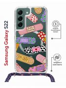 Чехол-накладка Samsung Galaxy S22 (638524) Kruche PRINT Милые пластыри