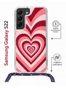 Чехол-накладка Samsung Galaxy S22 (638524) Kruche PRINT Сердце