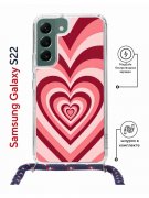 Чехол-накладка Samsung Galaxy S22 (638524) Kruche PRINT Сердце