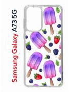 Чехол-накладка Samsung Galaxy A73 5G (638565) Kruche PRINT Ice Cream