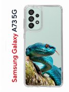 Чехол-накладка Samsung Galaxy A73 5G (638565) Kruche PRINT Змея