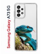 Чехол-накладка Samsung Galaxy A73 5G (638565) Kruche PRINT Змея