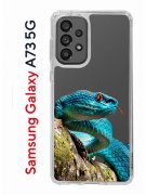 Чехол-накладка Samsung Galaxy A73 5G (638565) Kruche PRINT Змея