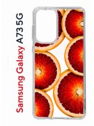 Чехол-накладка Samsung Galaxy A73 5G Kruche Print Orange
